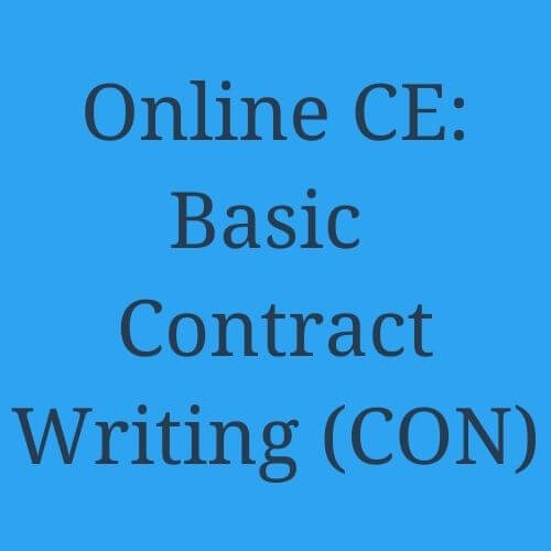 Online CE Basic Contract Writing (CON) Oklahoma Real Estate Academy